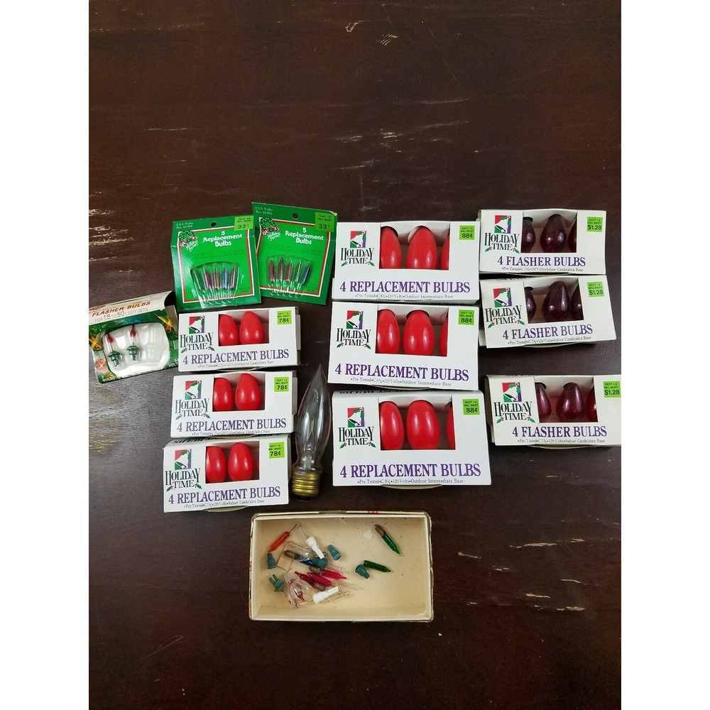 VINTAGE CHRISTMAS REPLACEMENT‎ BULBS  Assortment Lot
